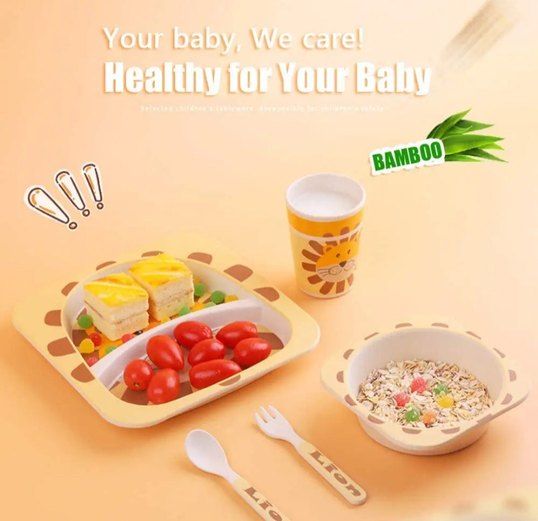 Set de dinner enfants en bamboo