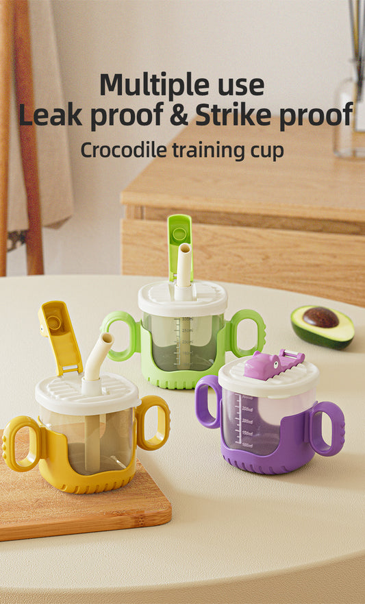 Crocodile Training Cup – Learning Made Fun! - La Tasse Amusante qui Fait Rugir de Plaisir -