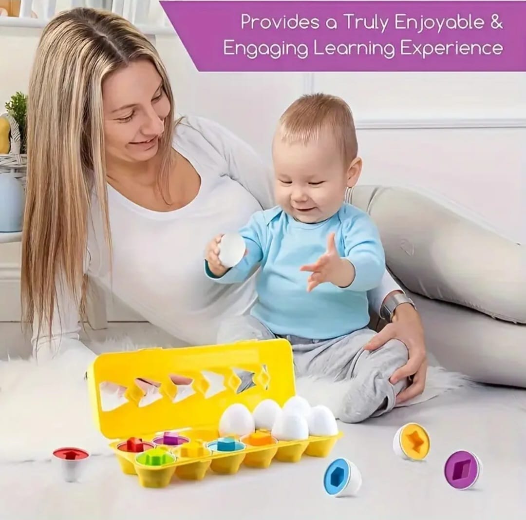 Educational Egg Sorting toy for Babies - Boite d'œufs éducative pour bébé