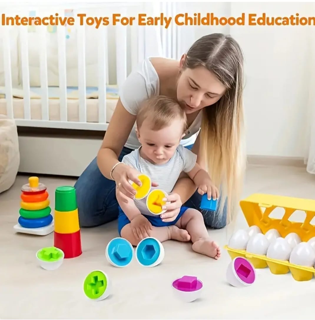 Educational Egg Sorting toy for Babies - Boite d'œufs éducative pour bébé