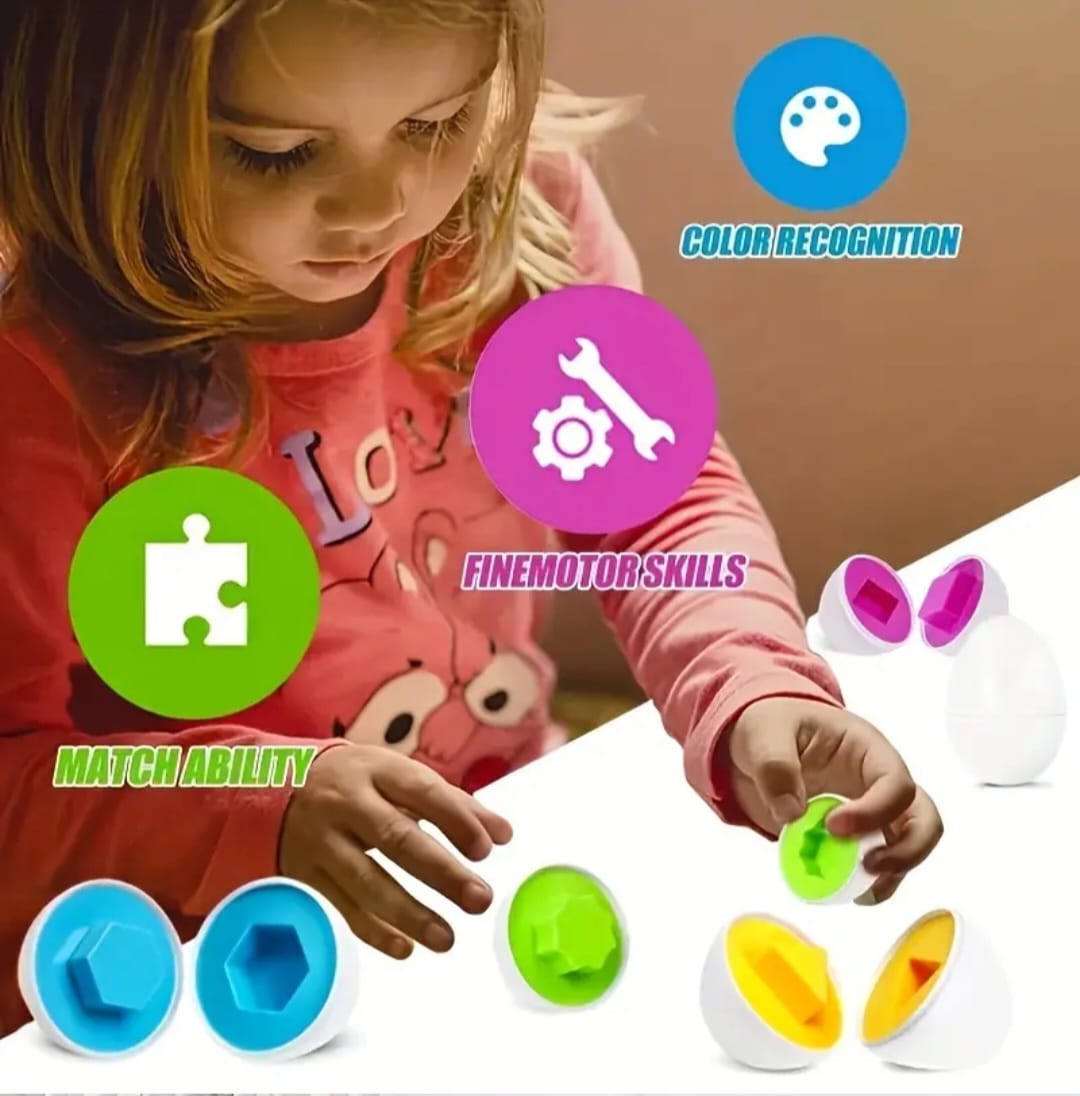 Educational Egg Sorting toy for Babies - Boite d'œufs éducative pour bébé